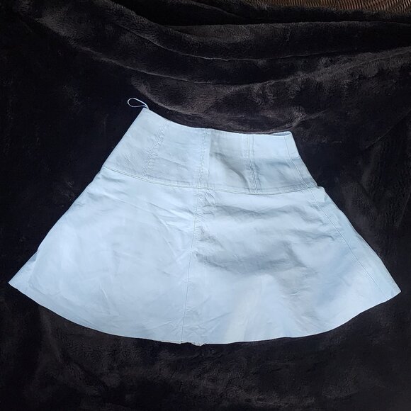 Pinko Leather Mini Skirt - Picture 2 of 7